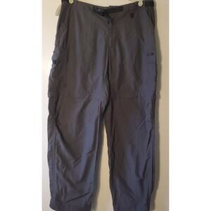REI Co-op Sahara Gray Convertible Zip Hiking Pants Women's Plus Size 12 Petite
